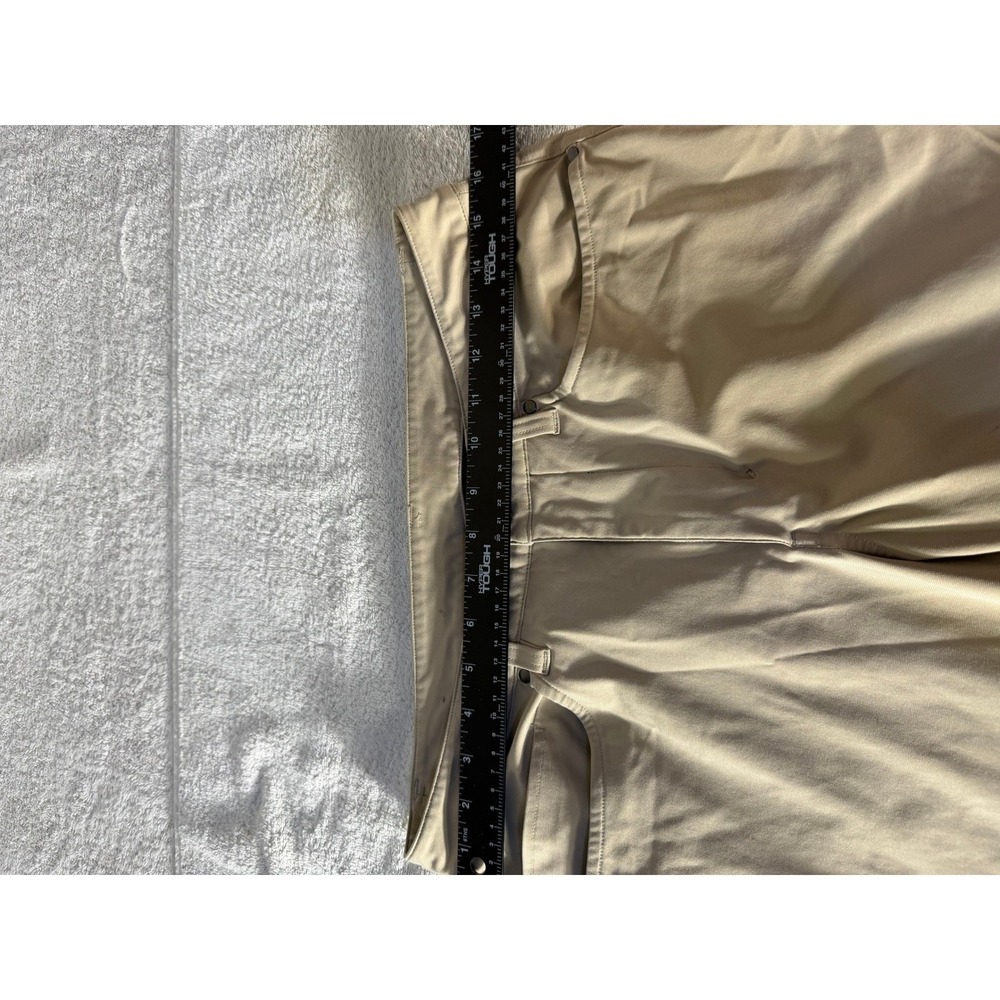Lululemon Commission Slim Fit Warpstreme Pants Khaki Tan Mens 30x29 Chino - Picture 6 of 16